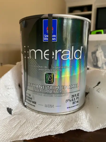 the paint we used on the tiles