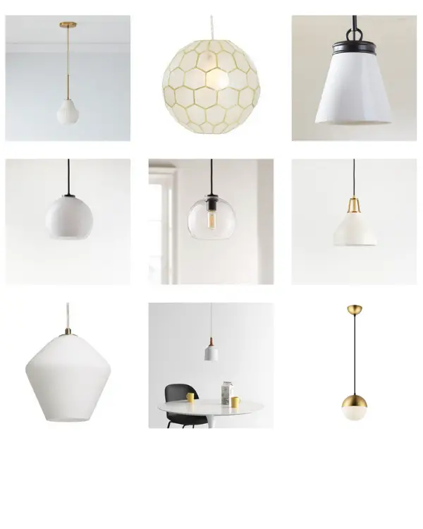 pendant lights