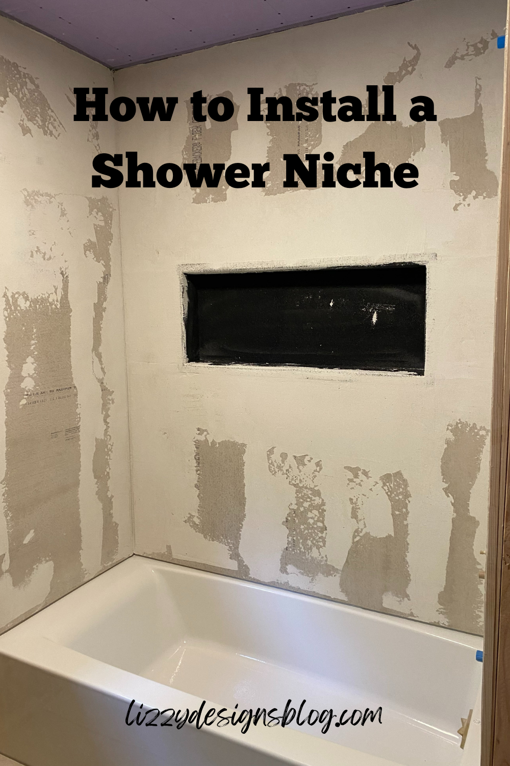 Shower Niche and Cement Board Installation; Bathroom Remodel