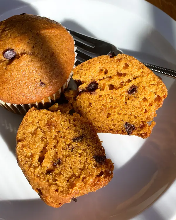 The Best Chocolate Chip Pumpkin Muffins... and they're vegan!