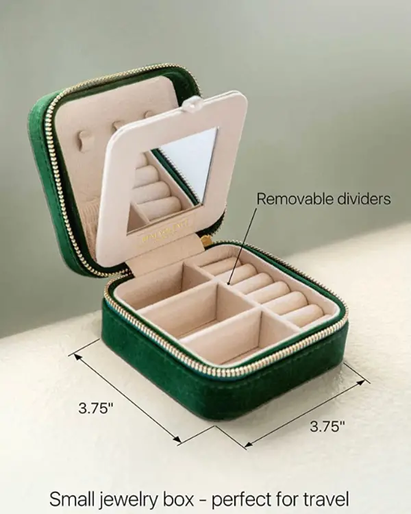 A nice compact jewelry box is a travel must have