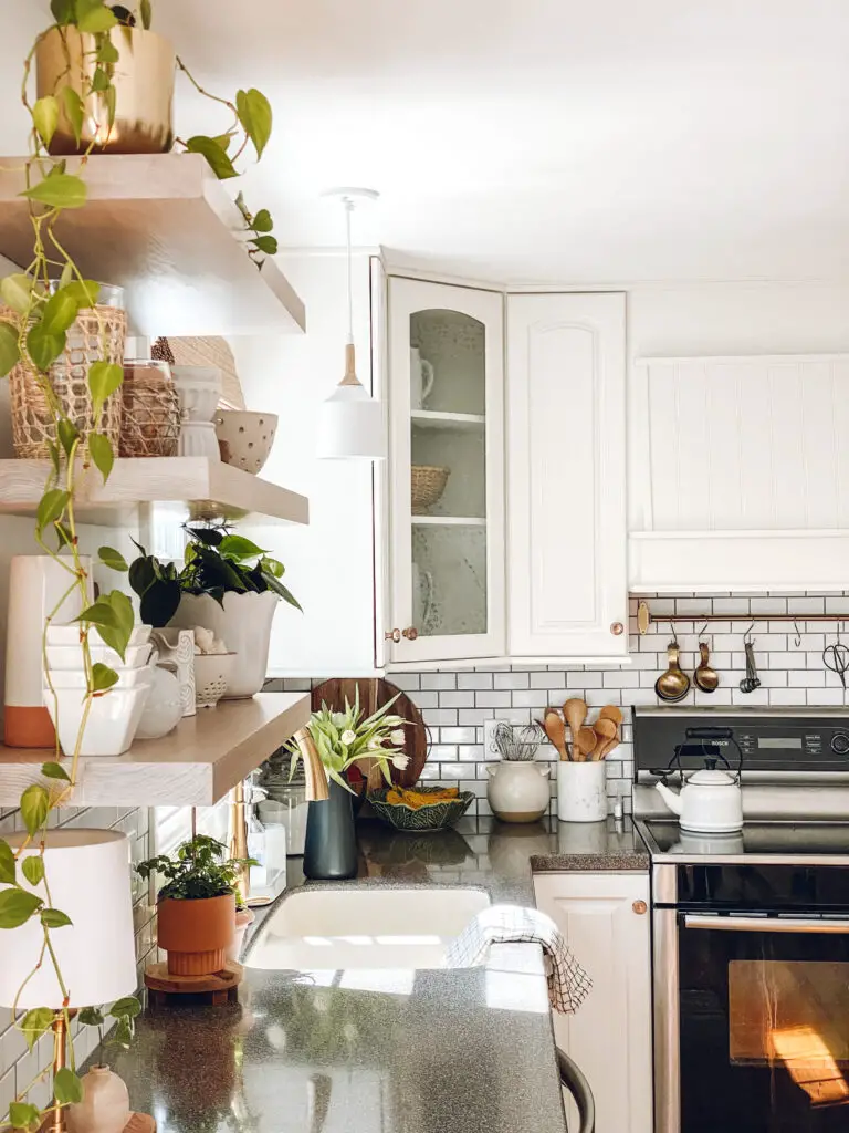 How to Hang a Utensil Rack in the Kitchen without Holes in the Tile