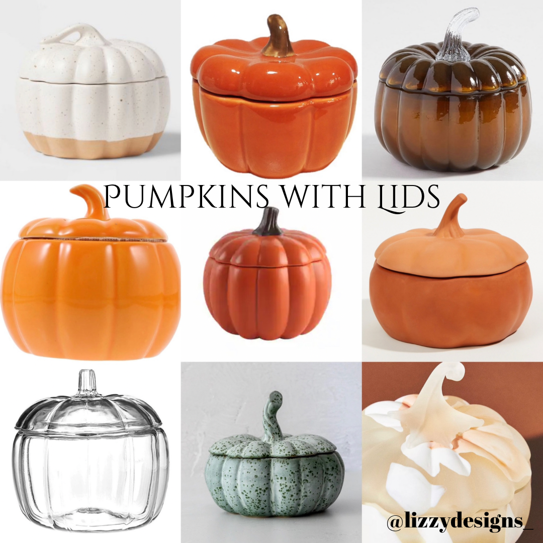 simple fall decor ideas for the home: pumpkins with lids