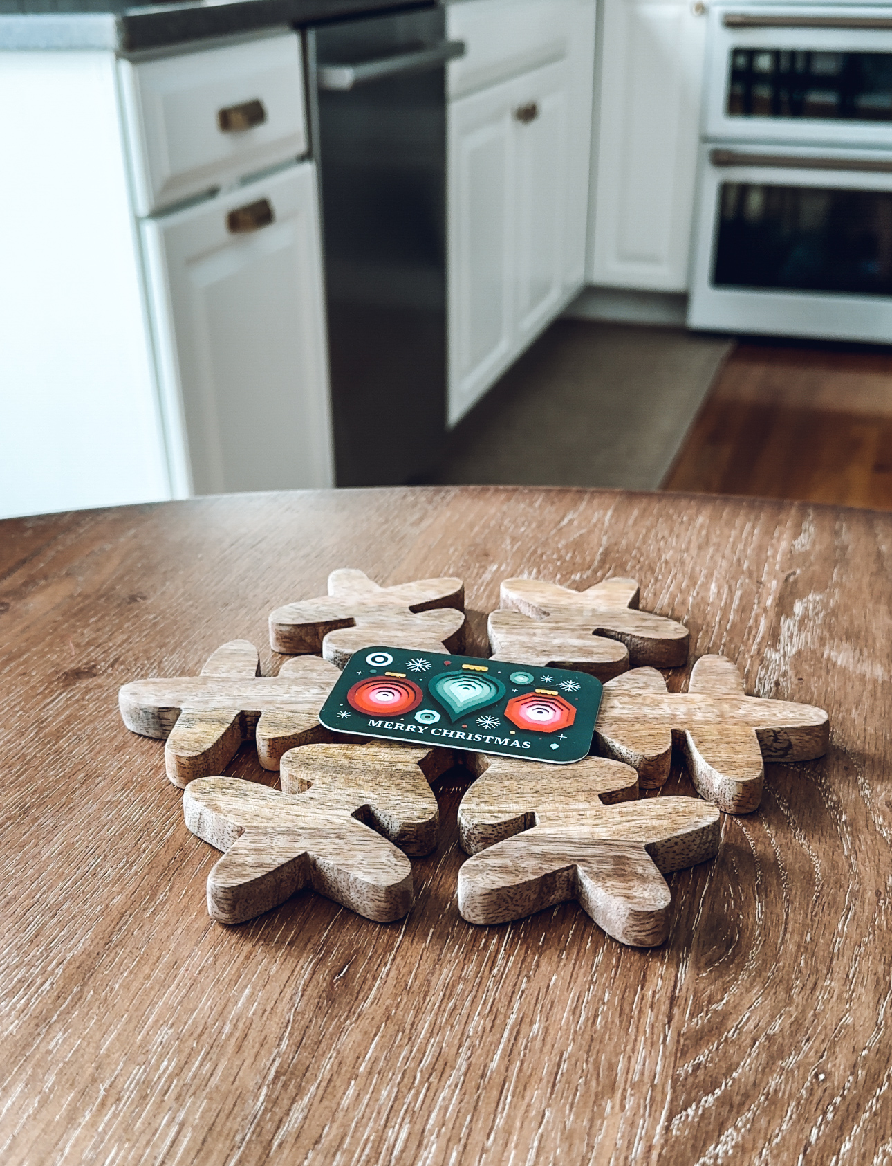 place a gift card on a trivet as a gift