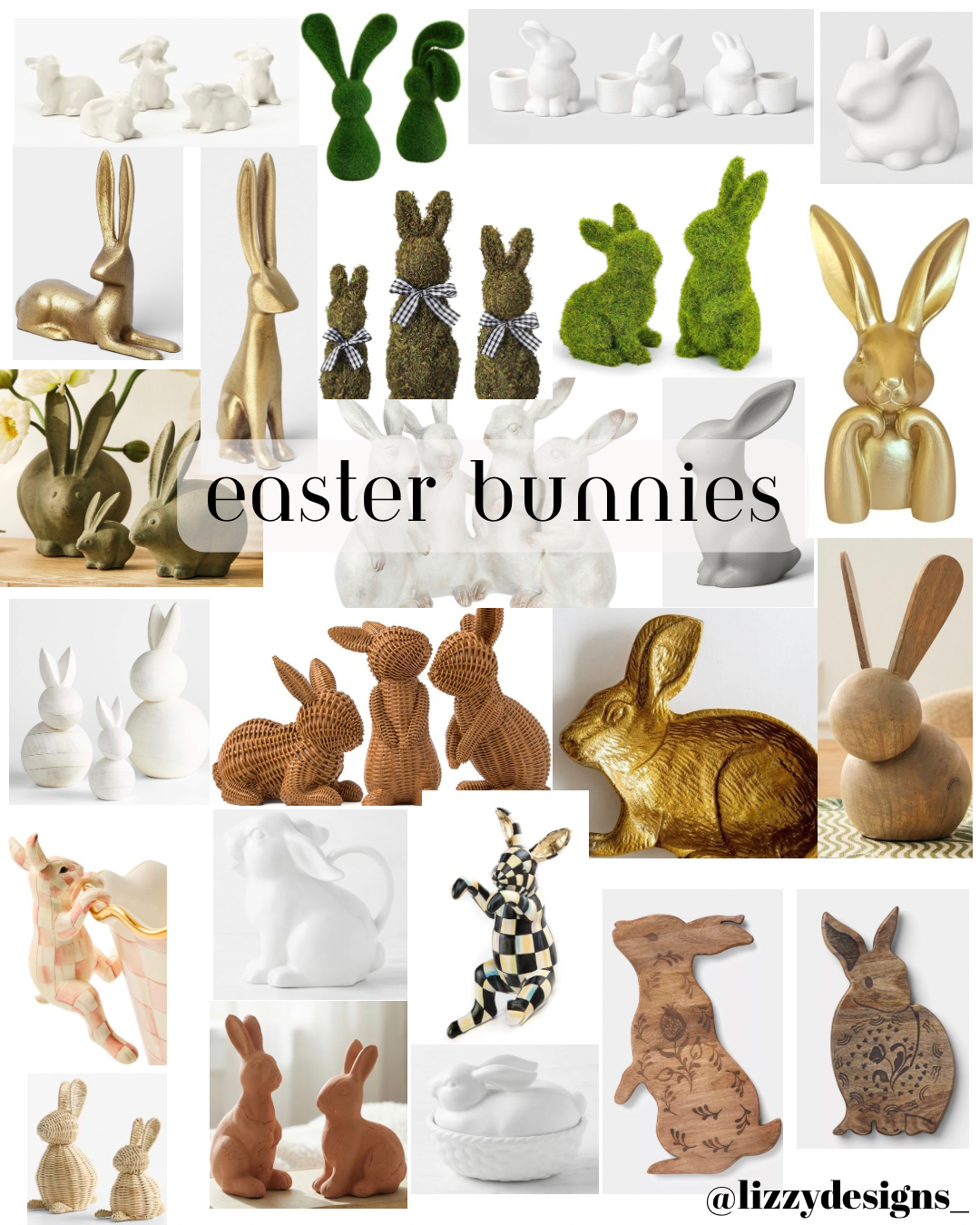 Easter bunnies for spring decorating